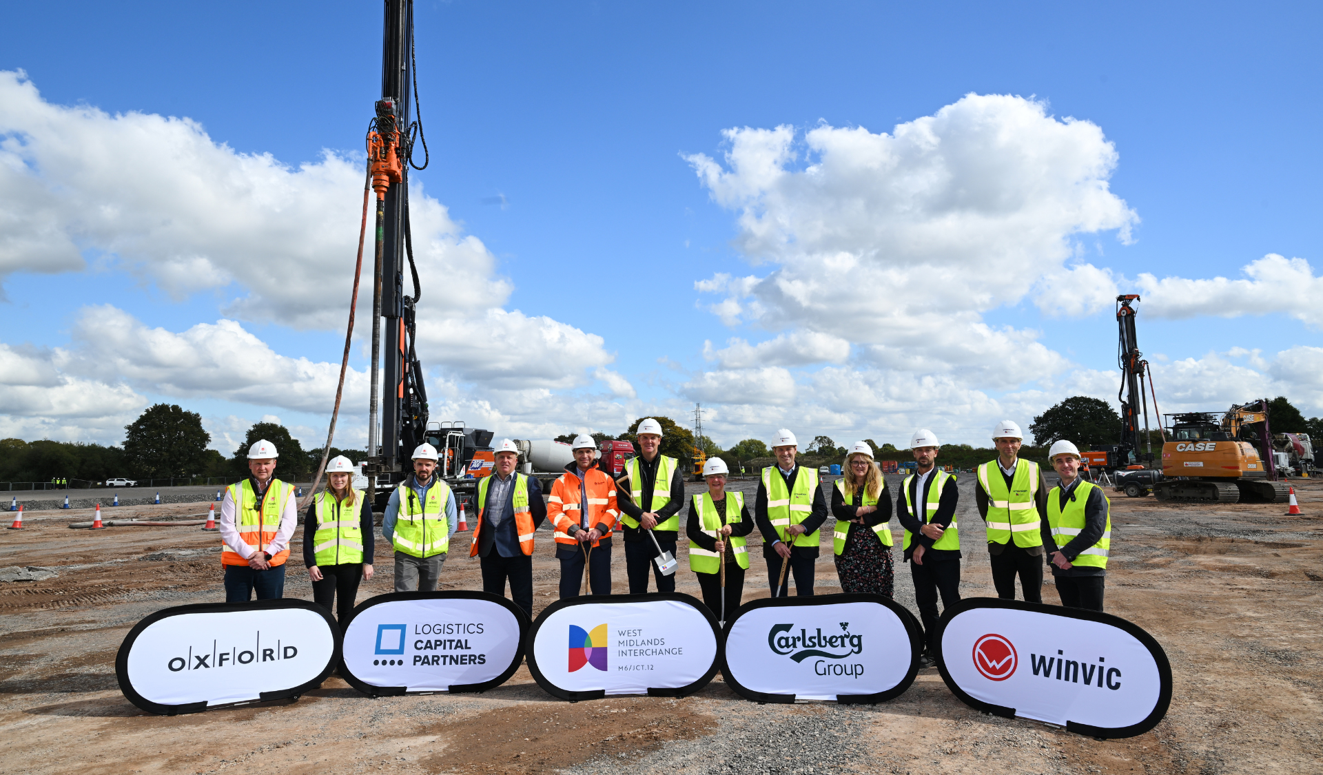 First spades in the ground as West Midlands Interchange logistics hub gears up for Carlsberg Britvic